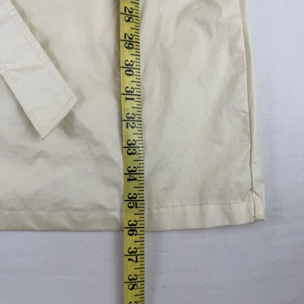 Columbia Women's Pale Yellow Trench Rain Jacket Size Large‎